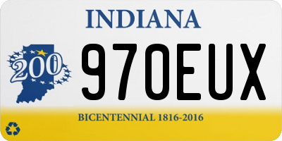 IN license plate 970EUX
