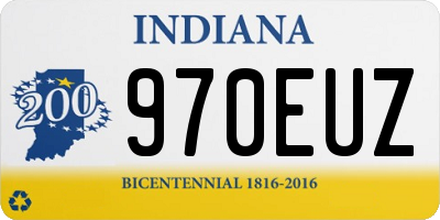 IN license plate 970EUZ