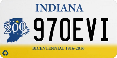 IN license plate 970EVI