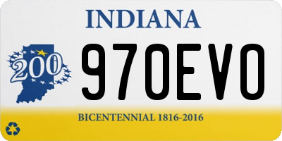 IN license plate 970EVO