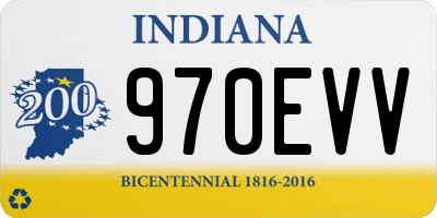 IN license plate 970EVV