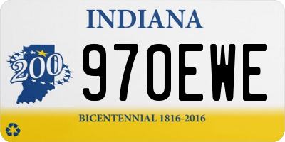 IN license plate 970EWE
