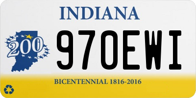 IN license plate 970EWI