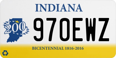 IN license plate 970EWZ
