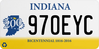 IN license plate 970EYC