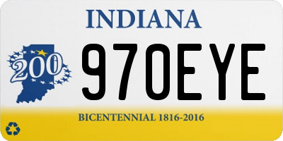 IN license plate 970EYE