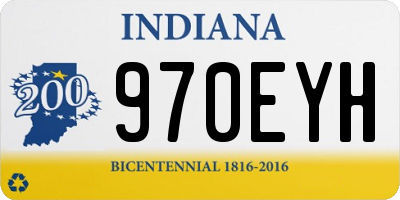 IN license plate 970EYH