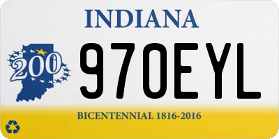 IN license plate 970EYL