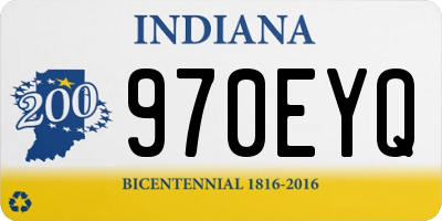 IN license plate 970EYQ