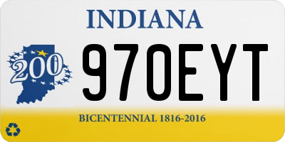 IN license plate 970EYT