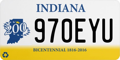 IN license plate 970EYU
