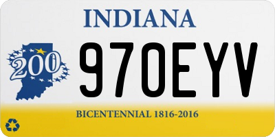IN license plate 970EYV