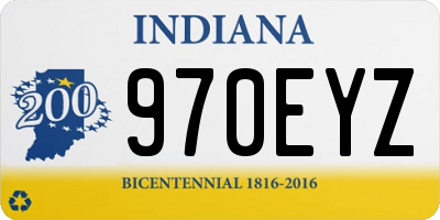 IN license plate 970EYZ