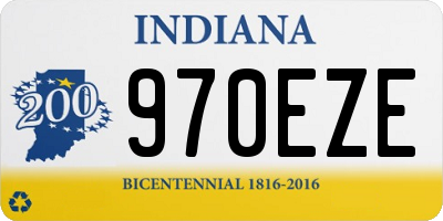 IN license plate 970EZE