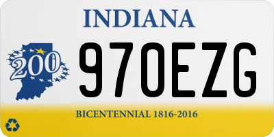 IN license plate 970EZG
