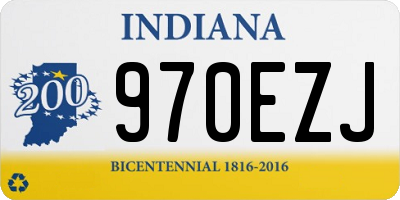 IN license plate 970EZJ