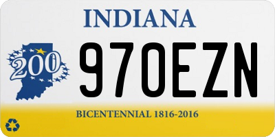 IN license plate 970EZN