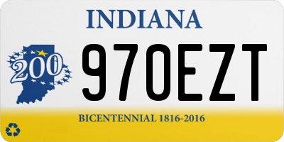 IN license plate 970EZT