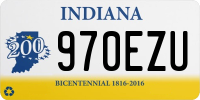 IN license plate 970EZU
