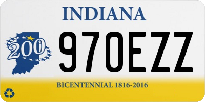 IN license plate 970EZZ