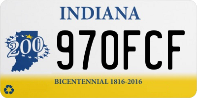 IN license plate 970FCF
