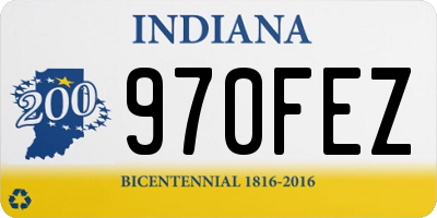IN license plate 970FEZ