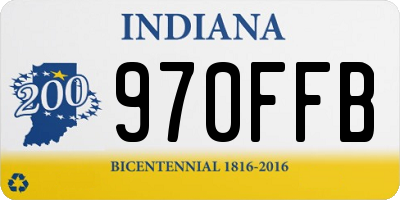 IN license plate 970FFB