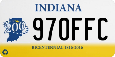 IN license plate 970FFC