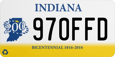 IN license plate 970FFD