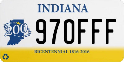 IN license plate 970FFF