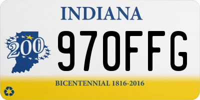 IN license plate 970FFG