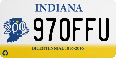 IN license plate 970FFU