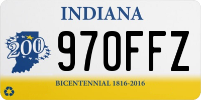 IN license plate 970FFZ