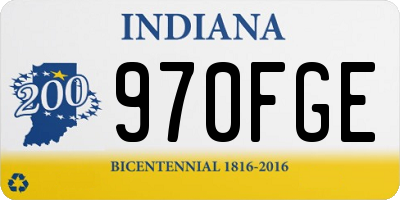 IN license plate 970FGE