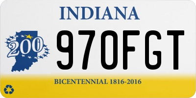 IN license plate 970FGT