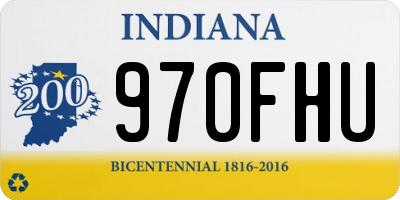 IN license plate 970FHU