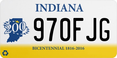 IN license plate 970FJG
