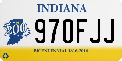IN license plate 970FJJ
