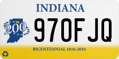 IN license plate 970FJQ