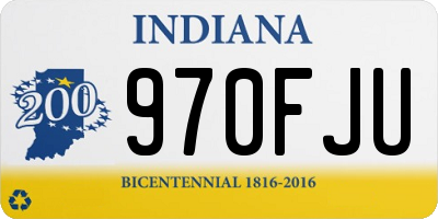 IN license plate 970FJU