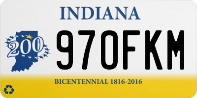IN license plate 970FKM
