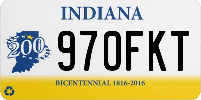 IN license plate 970FKT