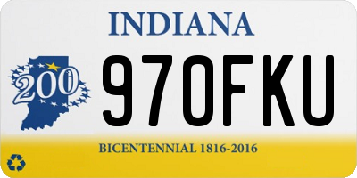 IN license plate 970FKU