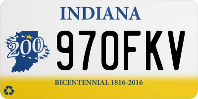 IN license plate 970FKV