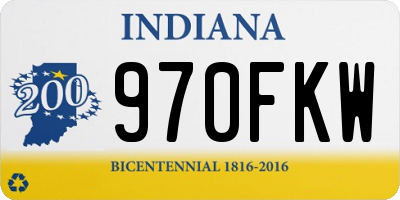 IN license plate 970FKW