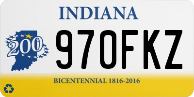 IN license plate 970FKZ