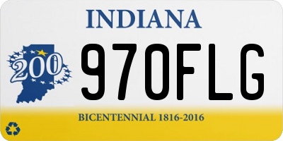 IN license plate 970FLG