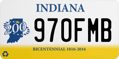 IN license plate 970FMB