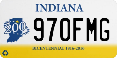 IN license plate 970FMG