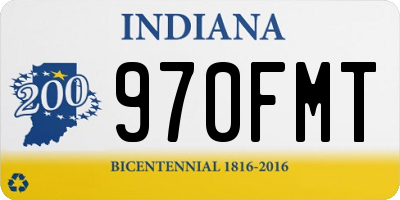 IN license plate 970FMT